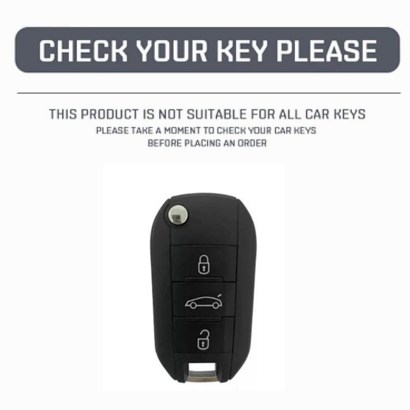 Leather Car Flip Key Case Cover Shell For Peugeot 208 308 408 508 2008 3008 4008 5008 For Citroen C3 C4 Cactus C6 C8 Accessories