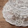 Embroidery Flower Lace Embroidery Placemat Round Cup Mat Doily Coaster  Table Decor
