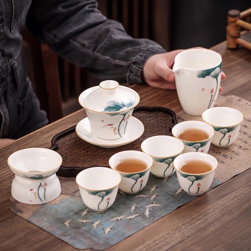 Dehua White Porcelain Kung Fu Tea Set