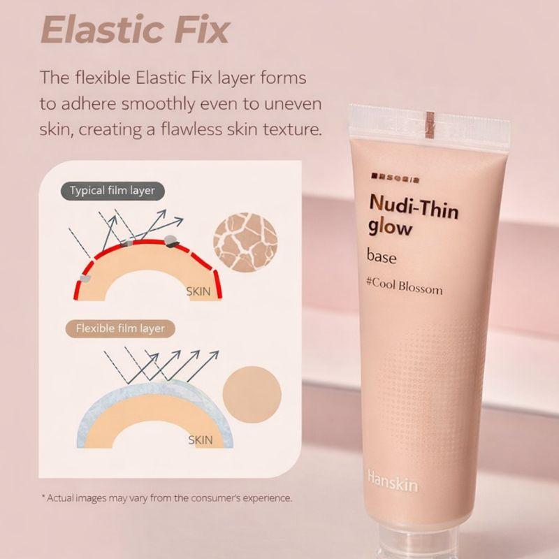 Hanskin Nudy Thin Glow Base 30ml Makeup Primer Tone-Up Radiant Skin Base