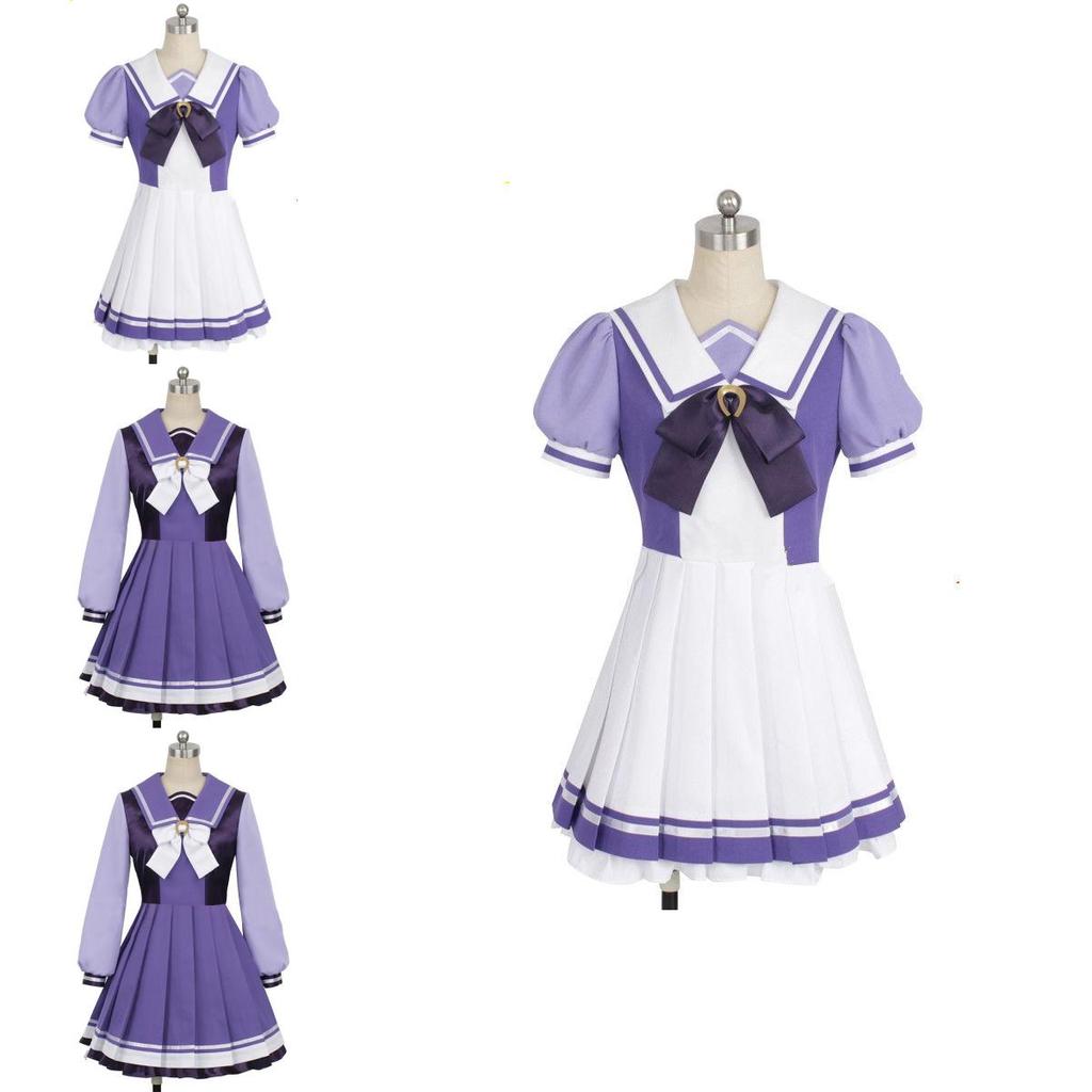 Costume de Cosplay de Haute Qualité en Coton Jeu Pretty Derby Mary Jane Avec Accessoires Détaillés