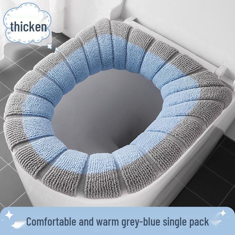 Four-Season Toilet Seat Cushion Cover - Square Design