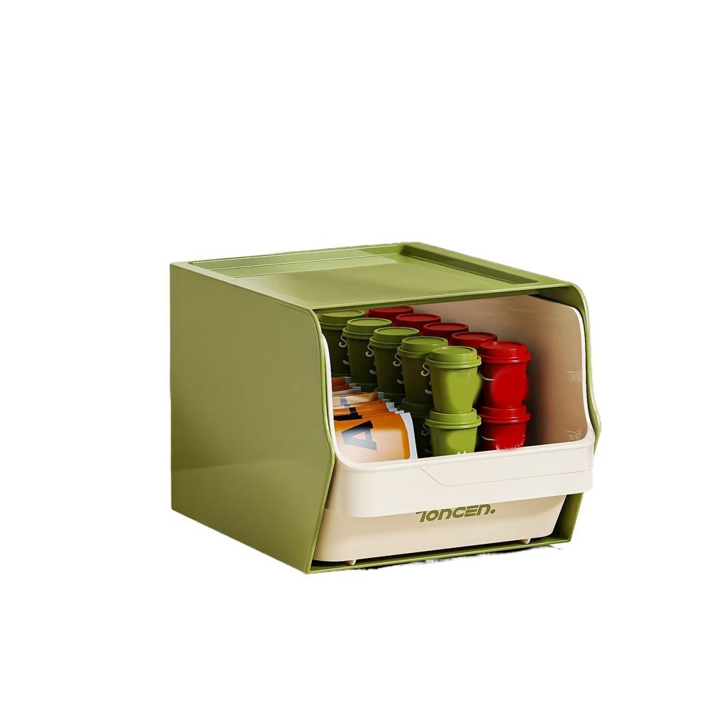 Wall-Mounted Tea Bag Storage Box Dustproof Instant Coffee Rack Sundries Storage Rack for Home