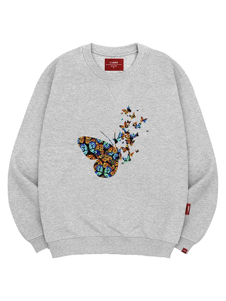 Ellamo Butterfly Sweatshirt Unisex Plus Size S~4Xl (Type B)