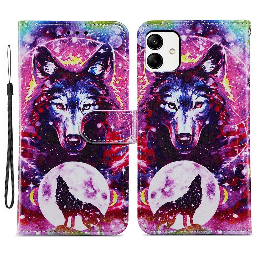 Leather Flip Phone Case For Samsung Galaxy A55 A35 M53 M52 M33 M32 M23 Note 20 Ultra 10 Plus Shockproof Wallet Card Holder Cover
