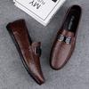 Genuine Leather Mens Loafers Mocasines Leisure Walk Casual Shoes for Men Slip on Formal Business Shoes Comfy Male Driving Flats