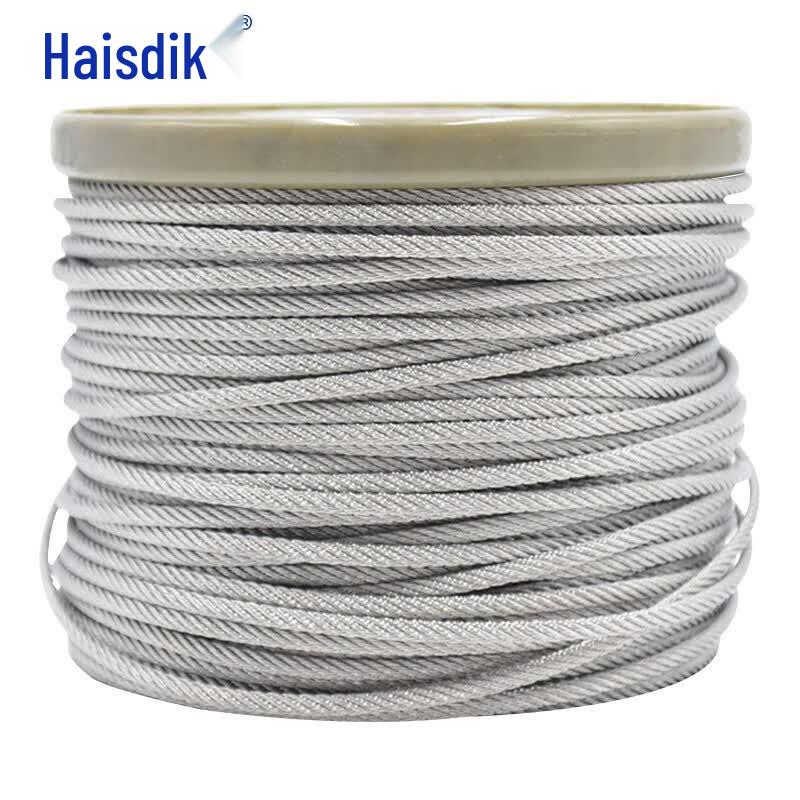 Haisidike HKCX-6 304 Stainless Steel PVC Coated Wire Rope 6mm/8mm