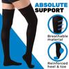 2pcs Size (2XL-7XL) High-Calf Compression Socks with Thigh Coverage - 20-30mmHg Pressure for Varicose,, Post-Surgery