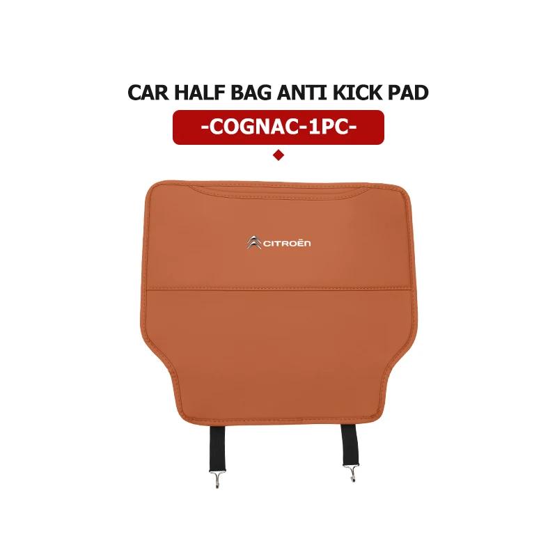 Leather Car Seat Back Protector Mat Prevent Dirty Anti Kick Pad For Citroen Grand Berlingo Jumper Celysee Xsara Picasso Aircross