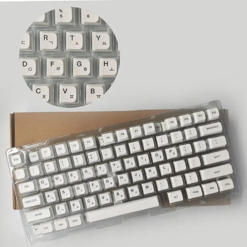 120Keys Keycaps XDA Sublimations Minimalist White Keycap for Mechanical Keyboards Russian Korean English Japanese