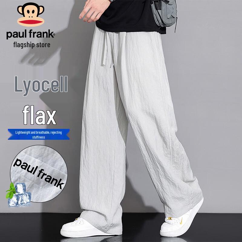 Paul Frank Men s Ice Silk Straight-Leg Casual Pants L