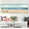 Pictură pe pânză în ulei de peisaj marin abstract nordic, afișe și imprimeuri de pe plajă, tablouri de artă de perete pentru living, decor de acasă, fără cadru, fără cadru