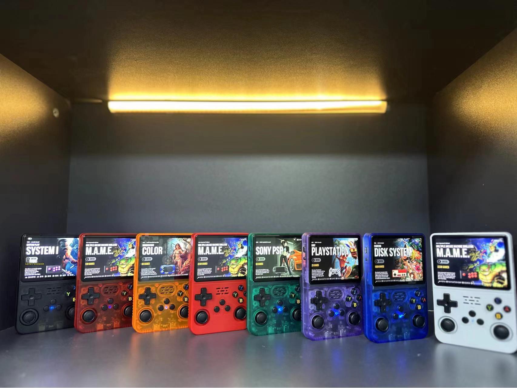 

R36S Ретро 3D Портативная Игровая Консоль с Двойной Системой 64GB чёрный