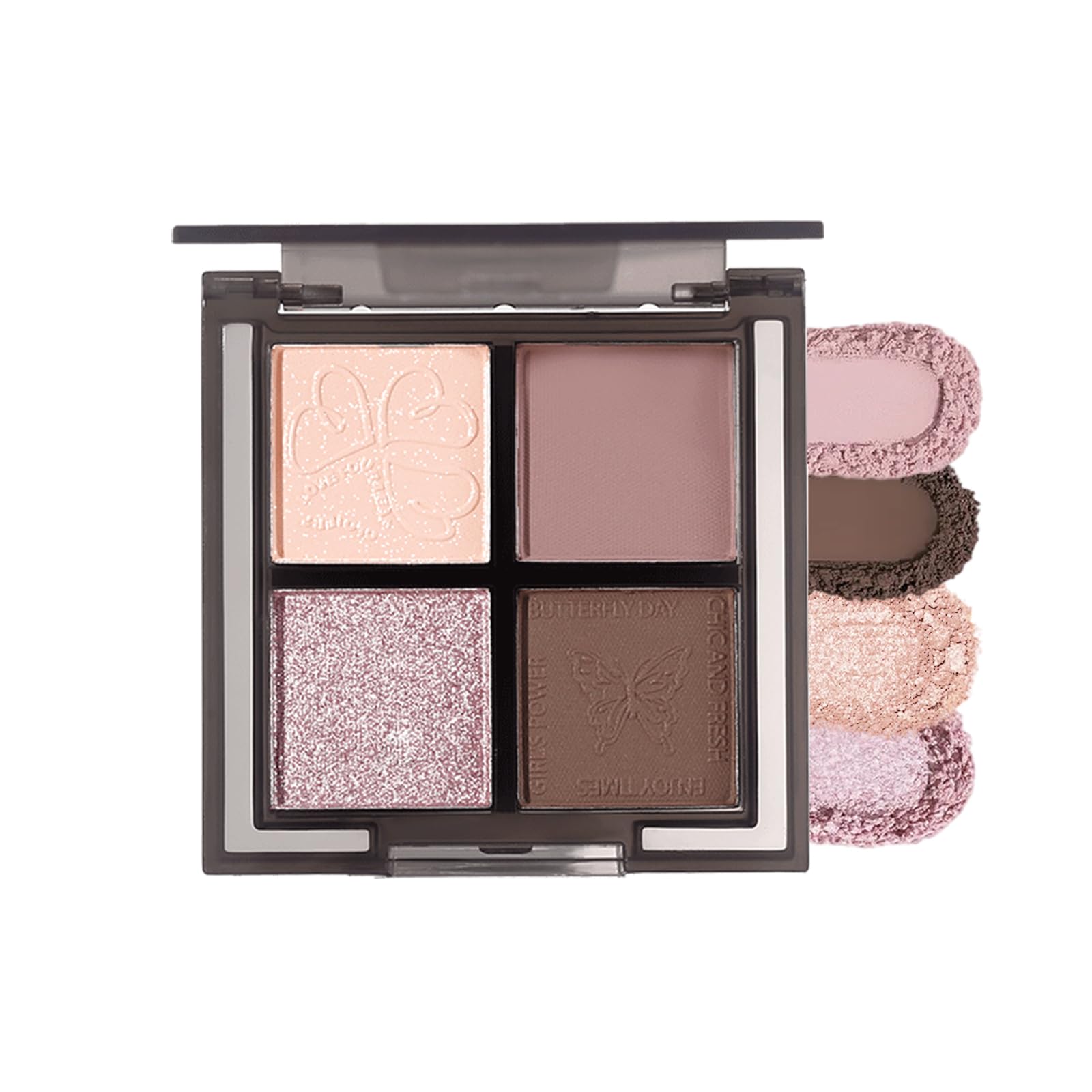 

HESBUTY Eyeshadow Palette - Gray-Brown - Smoky Eye Makeup: Eyeshadow that balances depth and transparency (03-Gray)