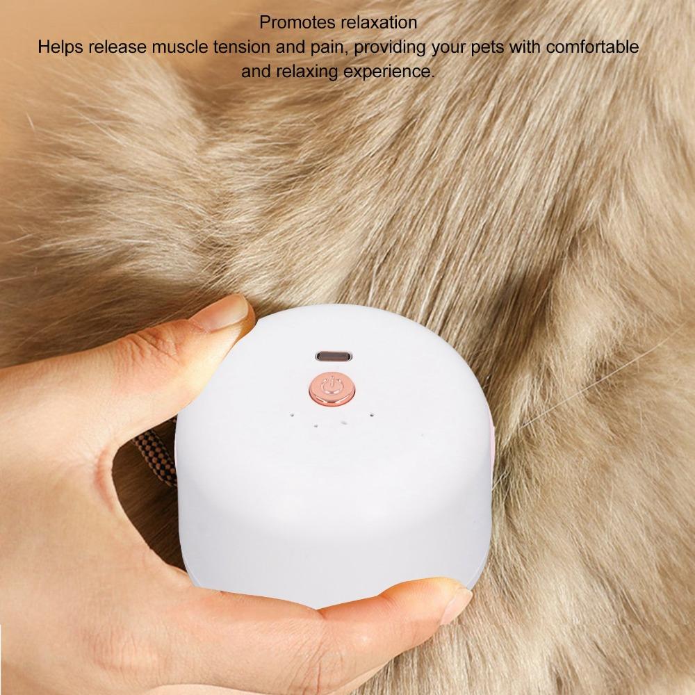 Soothing Massage Electric Pet Head Scalp Massager Dog Cat Grooming Brush  Indoor Pet Relaxation