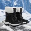 TUINANLE Winter Thick Women's Snow Boots Warm Plush Mid-calf Boots Non Slip Platform Snow Boot Casual Female White Shoes