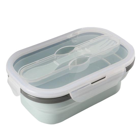 Портативный силиконовый контейнер для еды складная миска ланч-бокс держатель для хранения бенто