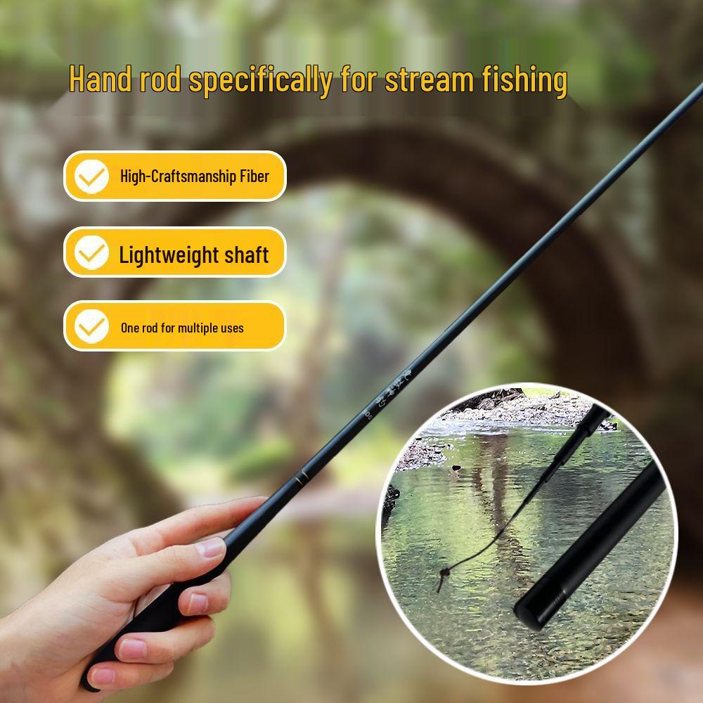 

Ultra-Light Carbon Fishing Rod for Stream, Rockfish, Mackerel & Carp Bare Rod + Rod Bag
