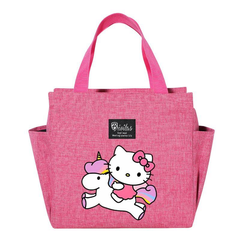 Hello Kitty Insulated Bento Bag - Portable Lunch Box for Picnics & Outings