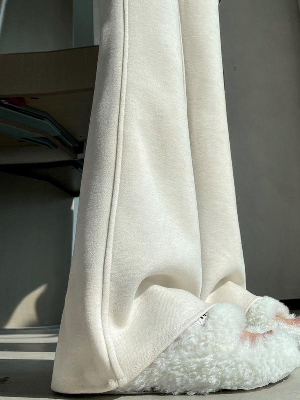 Women's High-Waisted Micro-Flared Slim-Fit Wide-Leg Pants