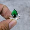 Chrome Diopside Gemstone Handmade 925 Sterling Silver Jewelry Ring Size 10 M-287