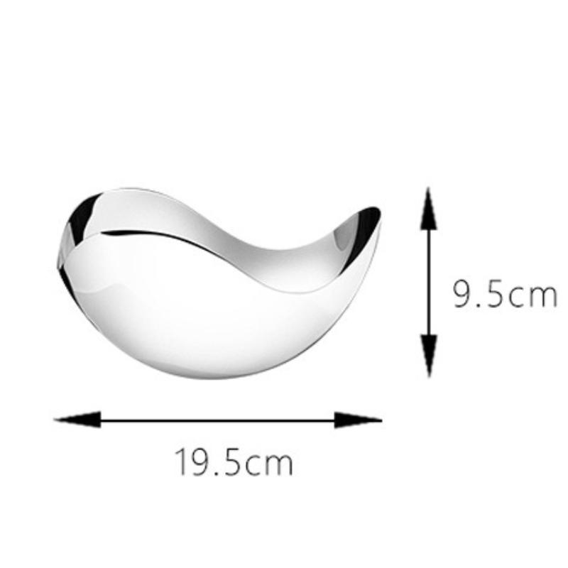Stainless Steel Fruit Bowl Luxury Large Nuts Food Plate Living Room Kitchen Fruit Bowls Simple Nordic Petal Tray Home Decoration