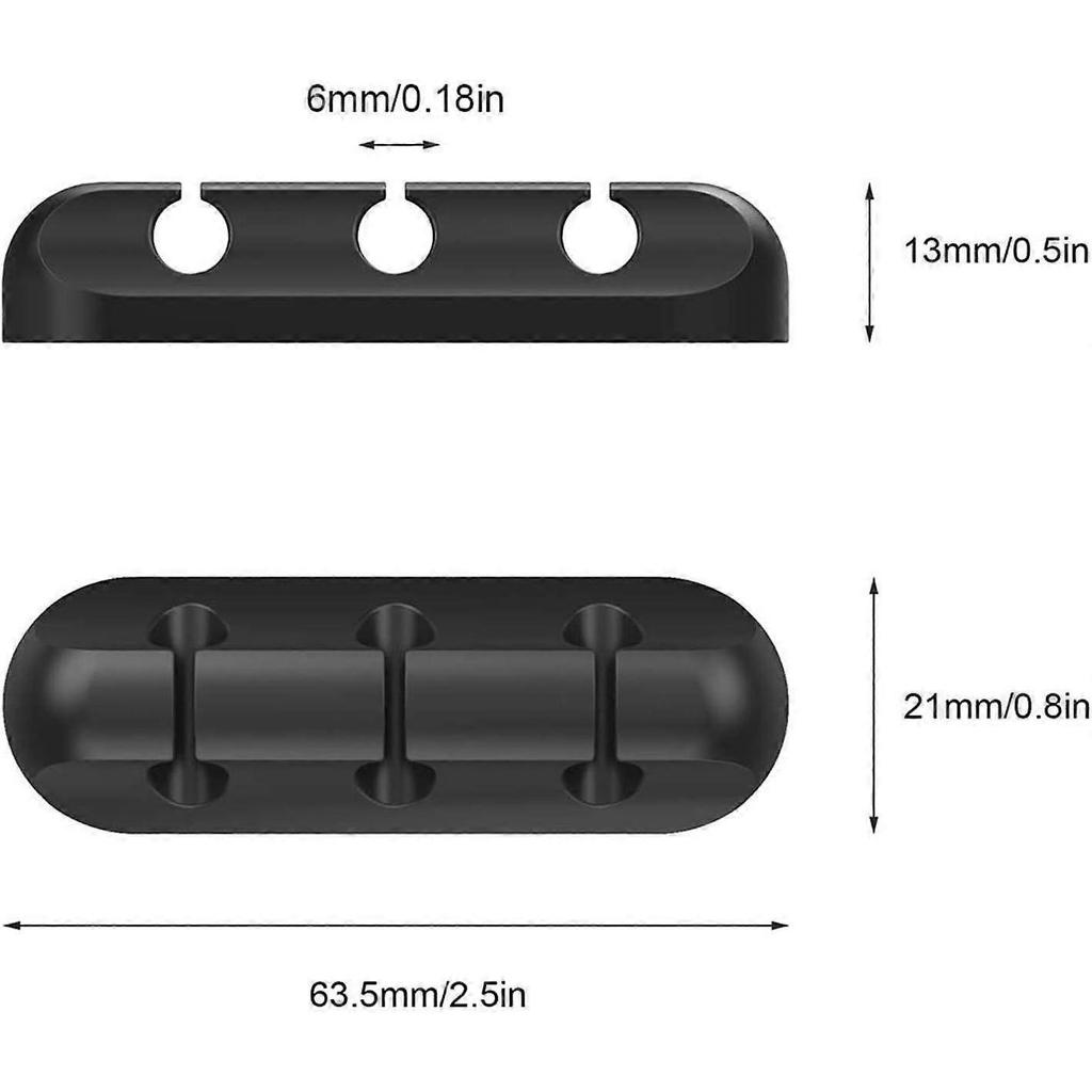 Cable Clamp, Wire Fixing, Suitable for Mouse Cable, PC, Office and Home (2 Pieces)