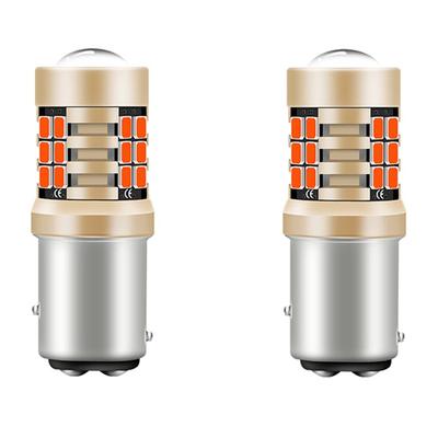 S25 P21/5W Double Bulb, Red, 12 V, 24 V, 1157 BAY15D LED Bulb, 3528