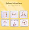 Classic Wooden Matchstick Puzzle: Educational Toy for Children's Math and Logic Training
