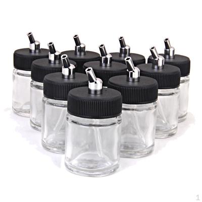 PCS Airbrush Airbrush Glasflaschenglas mit Saugdeckel