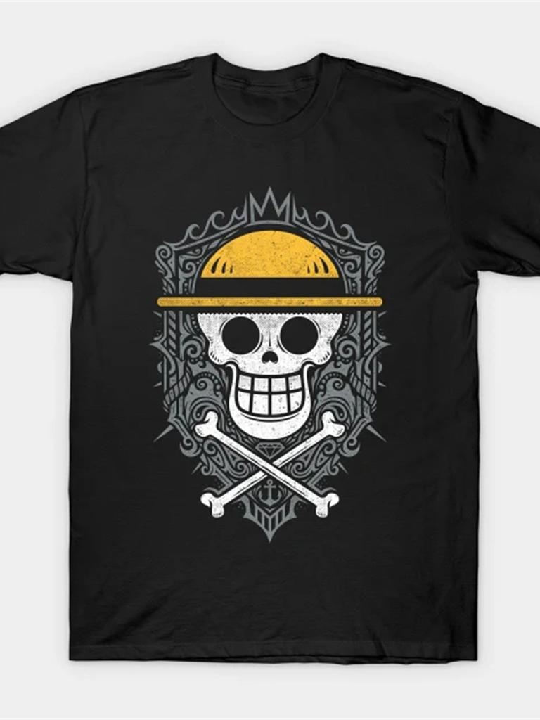Skeleton Pirate Print Mens Stylish Graphic Print TShirt Comfortable Casual Wear With Eyecatching Designs