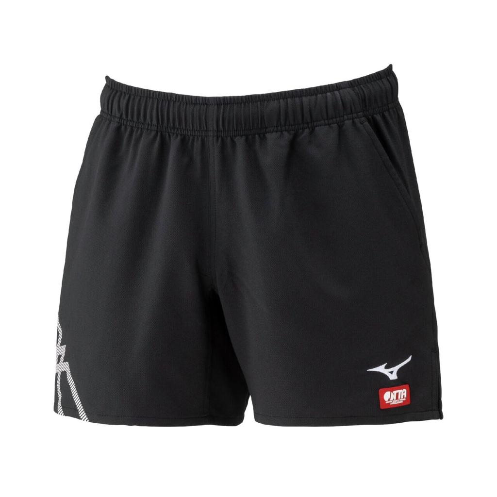 Table Tennis Game Size L Pants, Moisture-Wicking, Quick-Drying, 82JBC005, Unisex, Black/White,