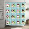 TU Floral Shower Curtain Botanical Print Waterproof Fabric Bathroom Decor Vintage Farmhouse Style Wall Art Nature Landscape Home