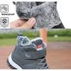 Winter Neue Herren Plüsch Warme und Strapazierfähige Outdoor Wander Baumwollstiefel mit Klettverschluss Leichte und Bequeme Schneestiefel