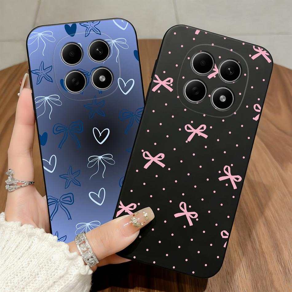 Cute Cats Cover For Poco M8 Pro 5G Phone Case Soft Protective Black Funda For Poco M 8 M8Pro Untra Thin Durable Back Covers Capa