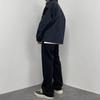 Men's Classic Pleated Solid Color Trousers - Versatile, Loose-Fit for Spring and Autumn In Korean Business Style