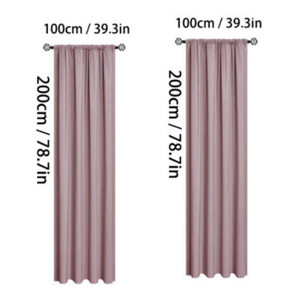 Verdunkelungsvorhang Sonnenschutz Wärmeisolierung Vorhänge Stangendurchzugsvorhang