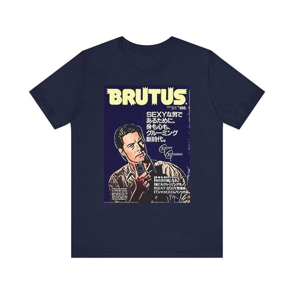 

Brutus Dale Cooper Retro Art Short Sleeve Tee Shirt Graphic Crewneck Unisex Gift XL