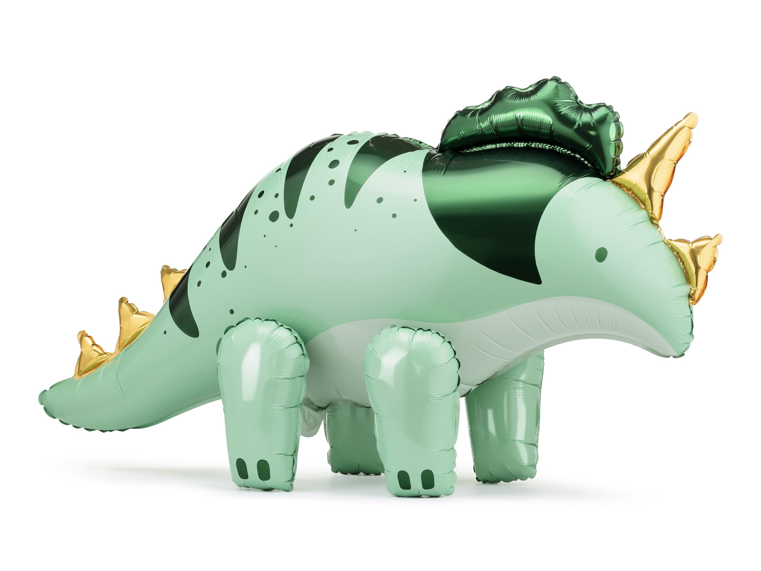 

Triceratops Dinosaur Foil 93 x 49cm Helium or Air Compatible for Dinosaur Parties and Birthdays Green Balloon, - XXL, - Kids -