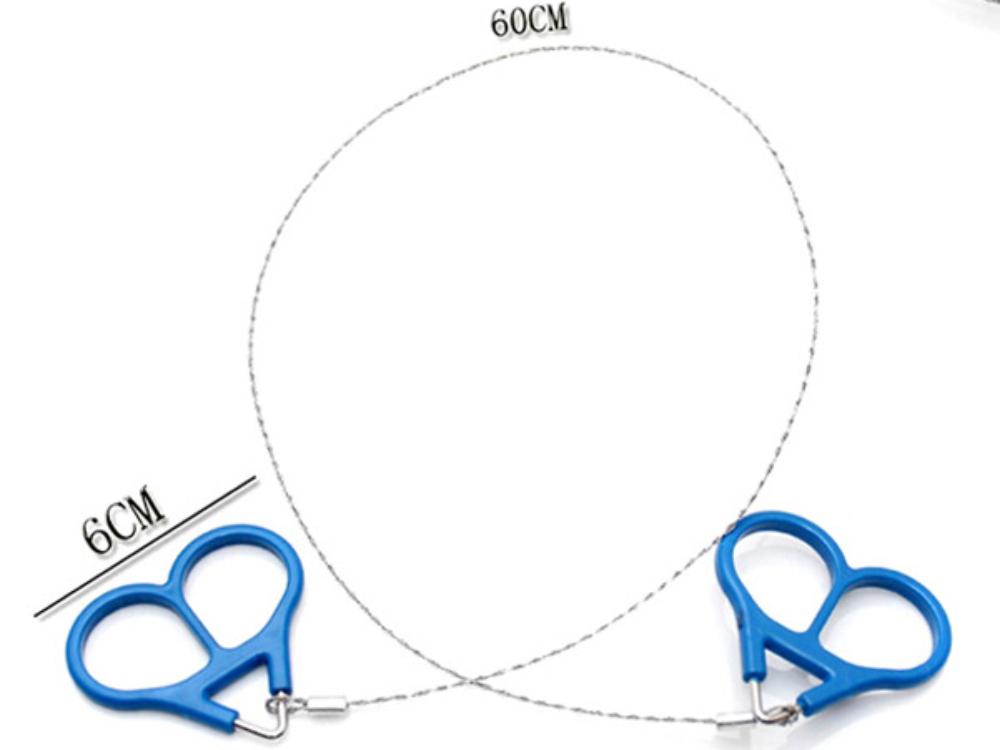 Ring Steel Wire Saw Scroll Plastic Emergency Hand Chain Saw Chain Rope Saw Hunting Camping Hiking Travel Survival Tool