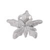 European and American simple and fashionable retro alloy flower female personality metal texture flower live ring