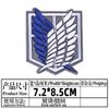 Parches bordados de anime Attack on Titan, parches termoadhesivos para ropa, parches termoadhesivos para ropa, emblema Wings of Freedom