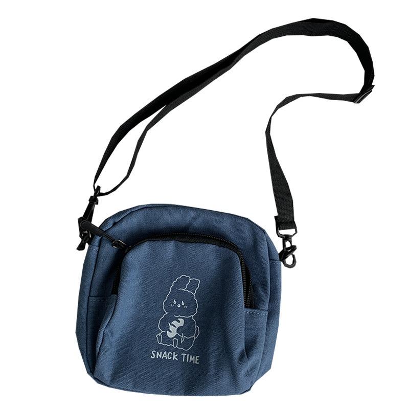 Cute Small Bag Female 2025 New Crossbody Bag Hundred with Cartoon Canvas Bag