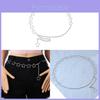 Euro Style Star Pendant Belt With Alloy Buckle For Casual Dress Accessory