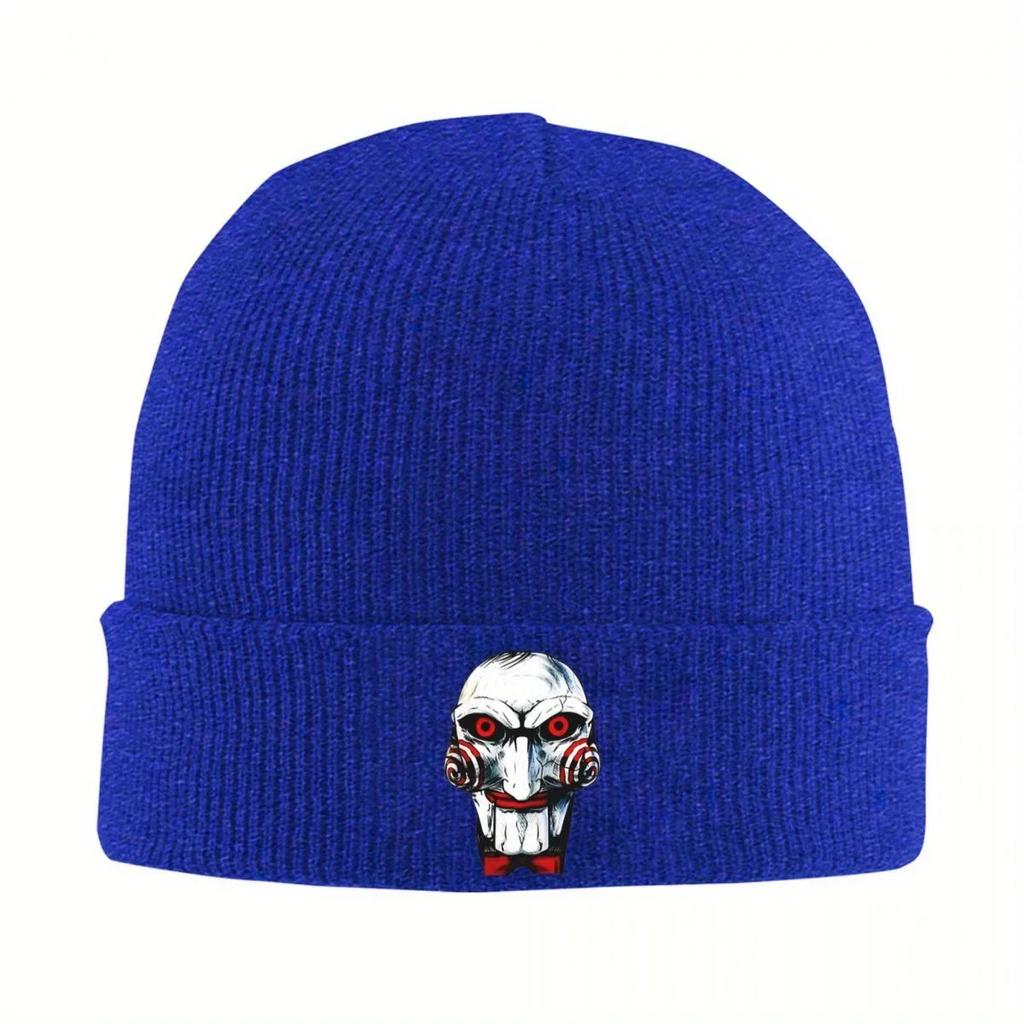 New Saw Billy Knitted Caps For Women Unisex Skullies Beanies Winter Hats Acrylic Horror Movie Casual Caps