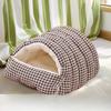 Warm Enclosed Cat Bed Winter Pet House for Cats Dogs All Seasons Cozy Amazon New Pet Supplies