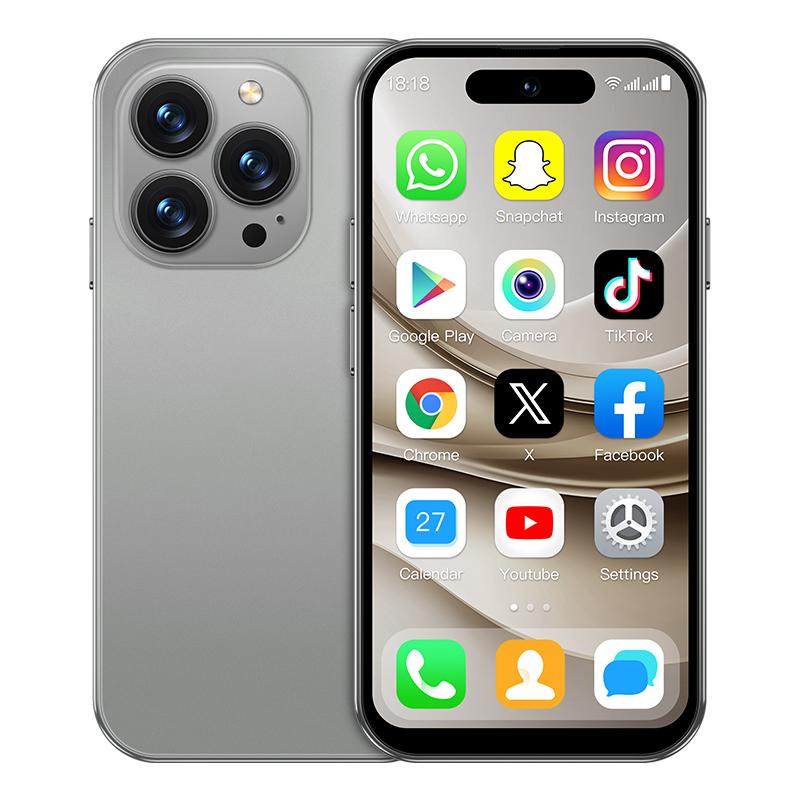 

M17 PRO Мини 4G Смартфон 4.0 дюйма MTK6739 ОЗУ 2 ГБ ПЗУ 16 ГБ Двойная камера 2 МП+5 МП Две SIM-карты Двойной режим ожидания Bluetooth WIFI Type-C Android Мобильный телефон 16GB серый