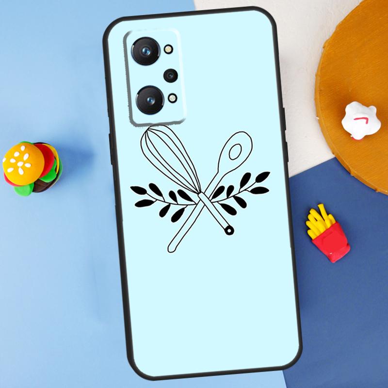 Baking Utensils For Realme C55 C67 C61 C75 C53 C51 C21Y C25S GT 6 6T 5 GT7 Pro 10 11 12 13 14 Pro Plus Case