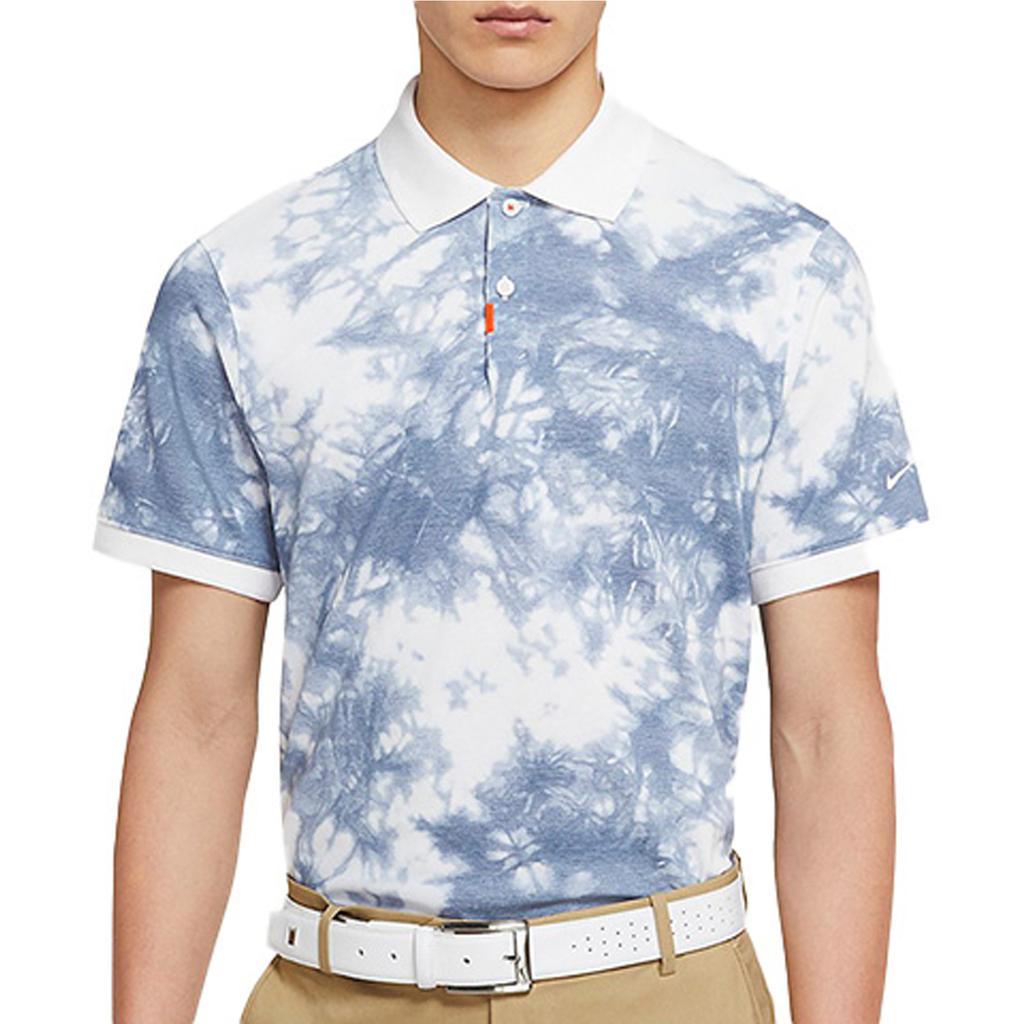 Nike Sports Golf Short Sleeve Polo Shirt Men Tops White Blue CI9770-100