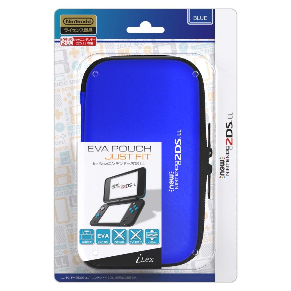 

Официально лицензированный чехол для хранения новой Nintendo 2DSLL Чехол JUST FIT для новой Nintendo 2DSLL [Продукт Nintendo] EVA (синий) -НОВЫЙ 2DSLL-